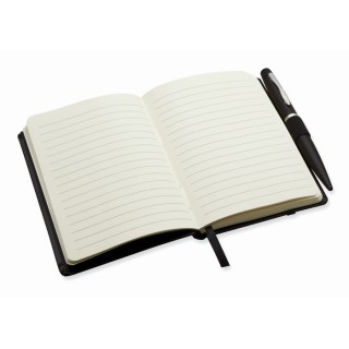 Libreta A6 con bolígrafo y tapa rígida personalizada